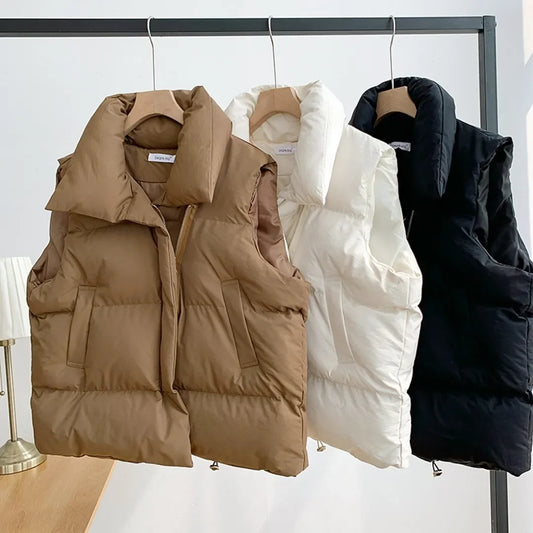 Puffer Vest For Women Sleeveless Winter Zip Up